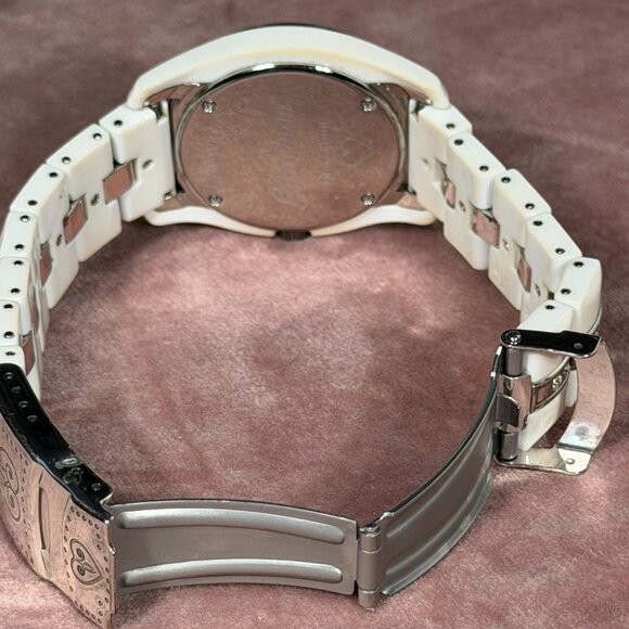 Brighton Dana Point White Link Watch with Swarovski Crystals β Needs Battery - Picture 7 of 12